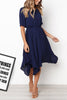 Round Neck Sleeve Dress